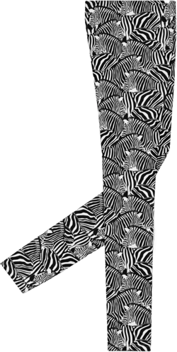 Zebra Printed Mens Leggings, Zebra Lover Gift for Him, Plus Size Streetwear Gym Yoga Fitness Leggings, All Over Print Safari Animal Tights
