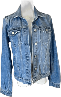 Gap Hand Painted Mushroom Patch Vintage Womens Denim Jacket*