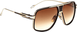 Street Knitted Oversize Classic Cool Vintage Brown Tint Square Sunglasses for Men Shades Large Pilot Stylish Trendy Goggle Retro Aviator Gold Alloy Frame Sun Glasses