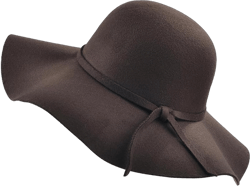 UPSTORE Women Foldable Floppy Fedora Hat Wide Brim Dome Hat Felt Bowler Hat