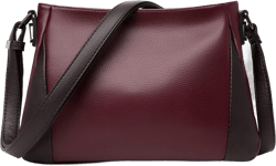 Retro Purses for Women Soft PU Leather Shoulder Bag Ladies Crossbody Purse Pocketbooks 2738 Burgundy