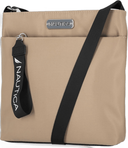 Nautica Women's Diver Nylon Small Women's Crossbody Bag Purse with Adjustable Shoulder Strap One Size Khaki