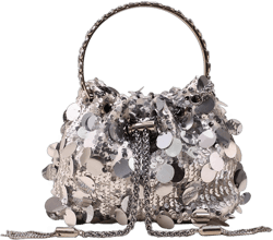 KARRESLY Evening Bag Bling Purse Shimmering Sequins Clutch Purses for Women Wedding Party Cocktail Prom Dinner Silver