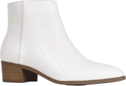 J. Adams Women's Viper Ankle Boots - Short Chunky Low-Heel Pointed-Toe Block Booties, Comfortable and Stylish for Everyday Wear