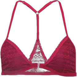Lace Push up Bras for Women Sexy Spaghetti Strap Adjustable Bra Comfortable Breathable Everyday Bra Wireless Bralette Small Red
