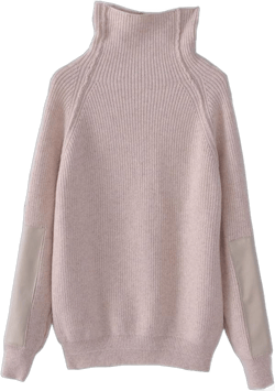 XIAO WEN Women's Fashion Casual Cashmere Sweater Turtleneck Knit Shirt