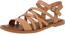 TOMS Womens Sephina Strappy Casual Sandals Casual - Off White 8 Sandy Beige