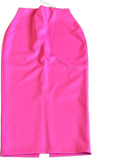 Asos Womens Pencil Skirt New Sz 0 Pink Back Slit
