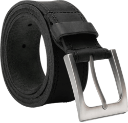 Hide & Drink Rugged Full Grain Leather Belt - Durable Men's Belt for Jeans, Western, Casual & Dress, Mens Belts for Men 44 Charcoal Black