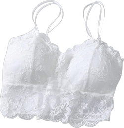 No Wire Push Up Bras for Women Plus Size Wireless Bralettes Floral Lace Bras Comfortable Support Everyday Bralettes White Small