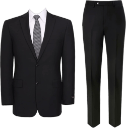 AMY ZHU Mens Suit 2 Piece Classic Fit Blazer Business Wedding Suit Set Prom Tuxedo Jacket Pants Set 38 Short Black