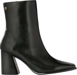 JATAREA Ankle Boots for Women - Stylish Leather with Block Heel - Comfortable & Easy Wear Womens Bootie - Cushioned Insole for Comfort - Fashionable and Versatile Design 10 Jatarea Alta - Black