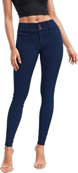 Hybrid & Company Women's Butt Lift V2 Super Comfy Stretch Denim Skinny Jeans 24 Plus Dark Wash