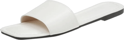 Women Slippers Size 12 Women Slippers Fashion Simple Solid Soft Comfortable Flat Summer New Large Sandals (White, 7)