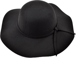 UPSTORE Women Foldable Floppy Fedora Hat Wide Brim Dome Hat Felt Bowler Hat