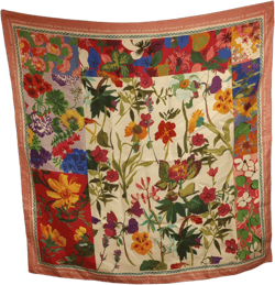 NEW SALVATORE FERRAGAMO Women's 707910 Print Silk Scarf MSRP $435