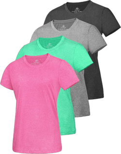 URATOT Women's Short Sleeve Moisture Wicking Athletic Gym T-Shirts Workout Shirts for Women Dry-Fit Summer Tops