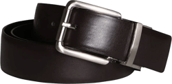 Calvin Klein Men's 7545696 Smooth Leather 32mm Twist Reversible Belt Black Bn 38