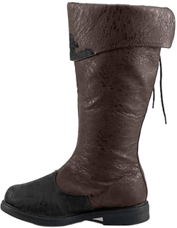 DHAEY Medieval Renaissance Men's Pirate Boots Retro Classic Leather Comfortable Unisex Country Western Boots For Horse Farm, Ranch, Construction Site, Garden (Color : Brown, Size : 10 Women/8.5 Men)