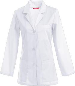 TAILOR'S Women's 29 Inch Consultation Lab Coat White Large