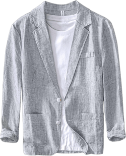 Icegrey Men's Casual Sport Coat Regular Fit Lightweight Linen Blazer Jacket Stylish Two Button Suit Jackets X-Large Light Grey