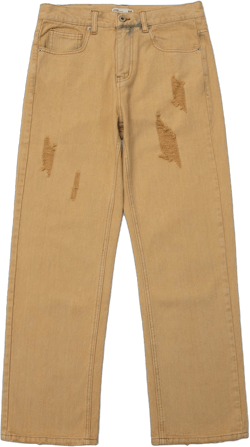 Unisex Jeans Retro Washed Ripped Jeans
