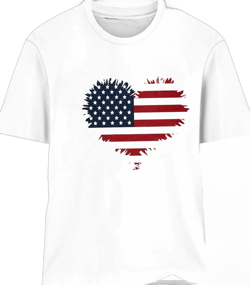 4th of July Shirts Women Independence Day Patriotic American Flag Tops Short Sleeve Tunic Tshirt Loose Fit Cotton Tee 1#white Medium
