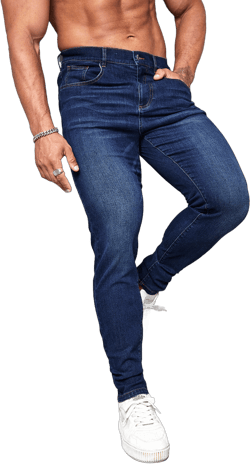 Manfinity Homme Men Cotton Slant Pocket Skinny Jeans