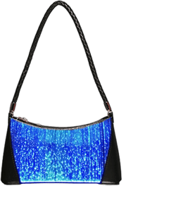 GLOOMALL Women LED Evening Shoulder Bags Light Up Crossbody Clutch Wallet Glitter Party Trendy Small Handbags Bag