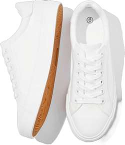 Witwatia Women's Casual Canvas Shoes Low Top Play Fashion Sneakers Ladies Canvas Tennis Shoes Lace-Up Comfortable White Canvas Shoes for Girls 9 White