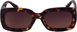 Women&#39;s Plastic Tortoise Shell Rectangle Sunglasses - A New Day&#8482; Brown