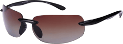 "The Influencer" Sport Wrap Polarized Sunglasses for Men and Women - Lightweight Frames Black Frame/Amber Driving Lens