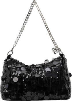 Women Sparkly Sequin Clutch Purse Glitter Evening Handbag Bling Crossbody Bag for Party Prom Banquet Black