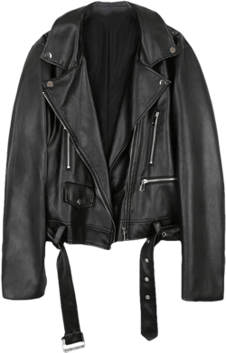 Yeuyyben Spring Autumn Short White Soft Faux Leather Biker Jacket Women Long Sleeve Zipper Outerwear Medium Black