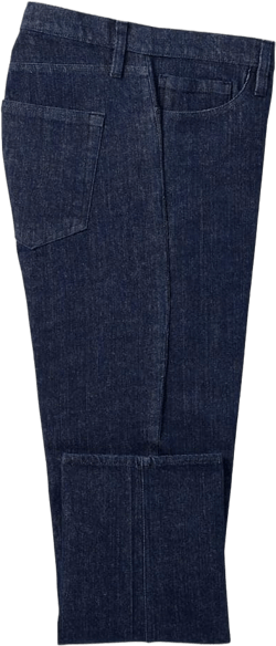 Paul Fredrick Men's Denim Five Pocket Pants 38W x 34L Dark Blue