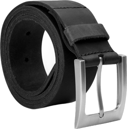 Hide & Drink, Men's Rustic Belt, Full Grain Leather, Handamade 32 Inch Charcoal Black