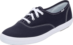 Keds Women's Champion Canvas Lace Up Sneaker 9.5 Wide Navy Canvas