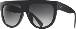 Women's Oversized Flat Top Fashion Sunglasses Trendy Big Square Designer Retro Sun Glasses Shades Matte Black Smoke