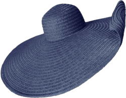 Oversized Beach Straw Hat for Women Summer Beach Cap Wide Brim Sun Visor Hat Floppy Foldable Up UV Protection Sun Hat Navy Blue