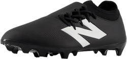 New Balance Unisex Adult Furon V7 Dispatch FG Soccer Shoe 7 Wide Women/5.5 Men Black/White/True Red