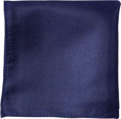 100% Silk Pocket Square, Great for Business, Weddings, Church, Groomsmen, Missions, Dances, Gifts Navy Blue
