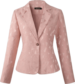 Beninos Womens 3/4 Sleeve Lightweight Office Work Suit Jacket Blazer Large 1908 Pink