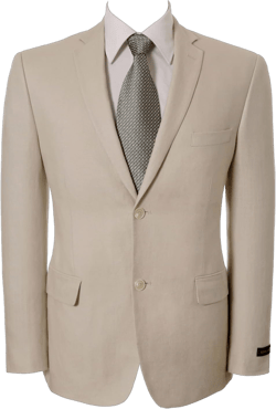 AMY ZHU Men's Sport Coat Slim Fit 2 Button Linen Cotton Blazer Lightweight Jacket 34 Short Beige