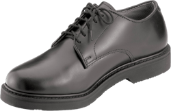 Leather Military Uniform Oxford Dress Shoe Black