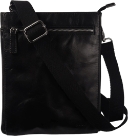 AULIV Sling Bag - Messenger Bag for Men, Shoulder Bag Crossbody Bag for Men, Perfect for Travel, Office, Full Grain Leather Black
