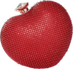 Heart Shape Pearl Clutch Purse for Women Evening Bag Glitter Luxury Purse Fashion Tassel Handbag for Wedding Party Prom