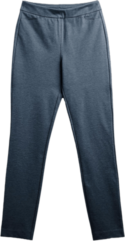 Ministry of Supply Women's Fusion Straight Leg Pant, Resilient Stretch, Shape Retention, Wrinkle resistant, Moisture-Wicking Medium Navy Heather