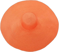 Oversized Beach Straw Hat for Women Foldable Large Straw Hat Visor Hat Large Wide Brim Straw Hats 6 Orange