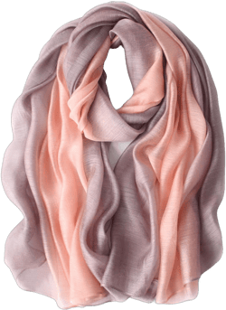 Cotton Silk Scarf Long Lightweight Scarf Elegant Soft Scarf Wraps Color Shade Scarves for Women Gradient - Pink