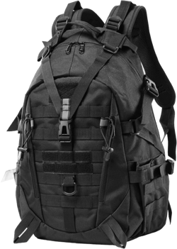 Long Keeper 35L Military Tactical Backpack Army 3 Days Assault Bag Women Hiking Camping Molle Rucksack Daypacks (Black)